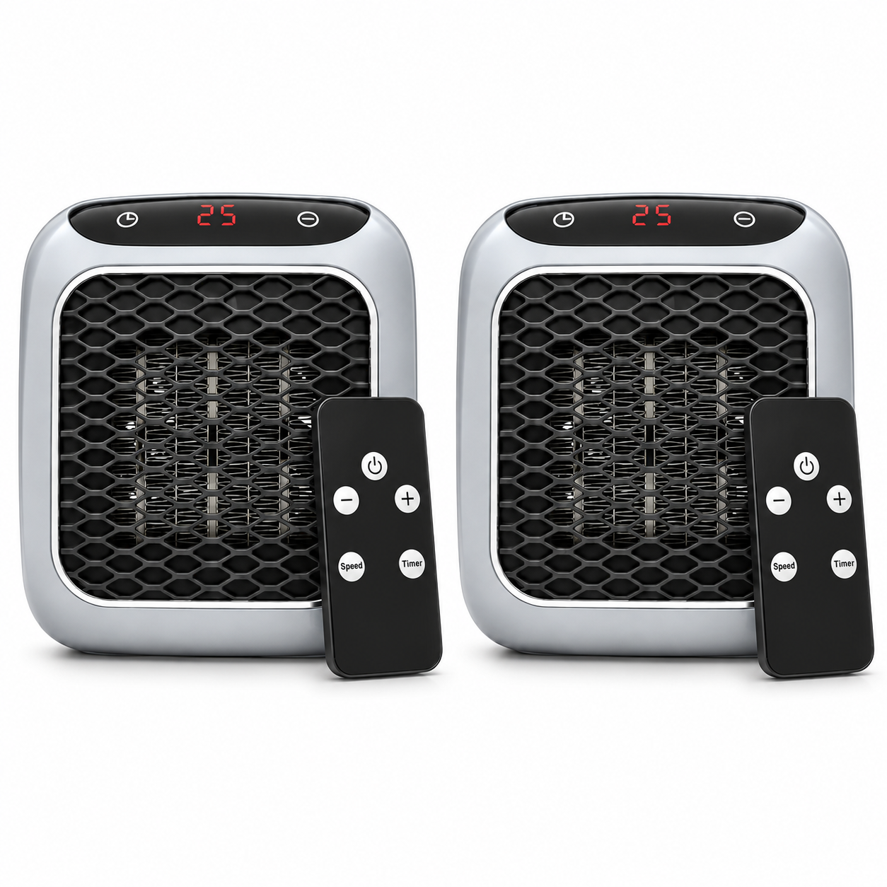 2x RapidHeat Heaters — RapidHeat portable ceramic space heater bundle